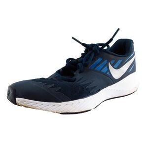 Nike Star Runner Blue Fabric Running Shoes Girls Shoes Size 4